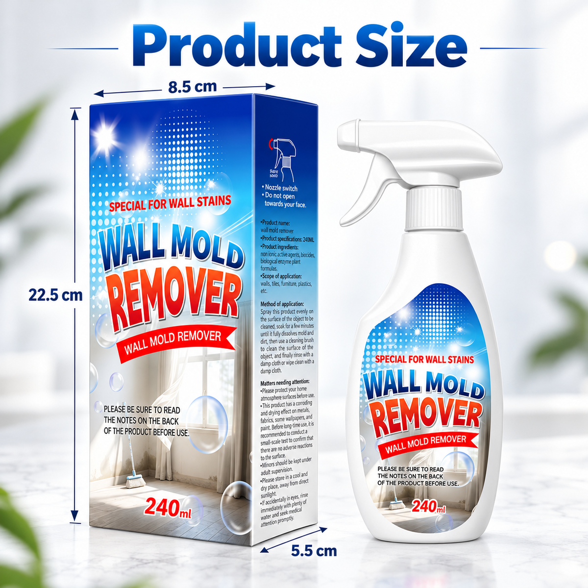 Wall Mold & Mildew Remover Spray