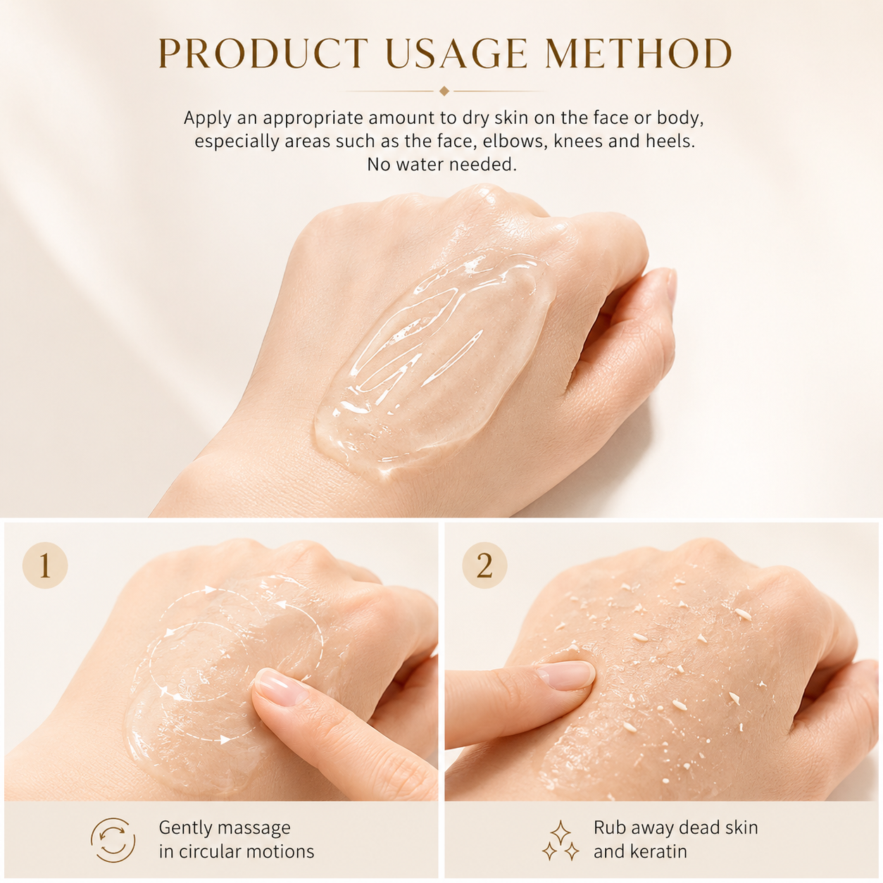 Orange Enzyme Exfoliating Gel for Face & Body – Deep Pore Cleansing Scrub, Removes Dead Skin & Blackheads, Brightening & Moisturizing Peeling Gel, 100g