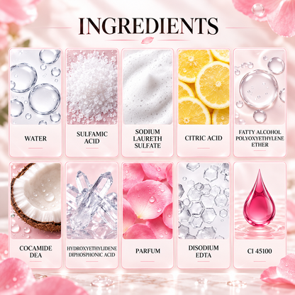 Rose Fragrance Foaming Toilet Cleaner Spray