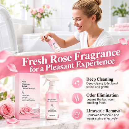 Rose Fragrance Foaming Toilet Cleaner Spray