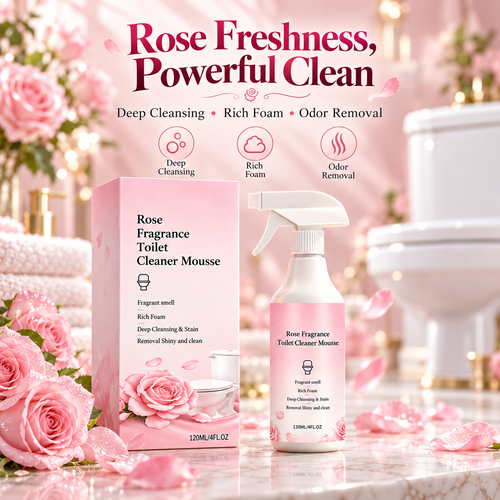 Rose Fragrance Foaming Toilet Cleaner Spray