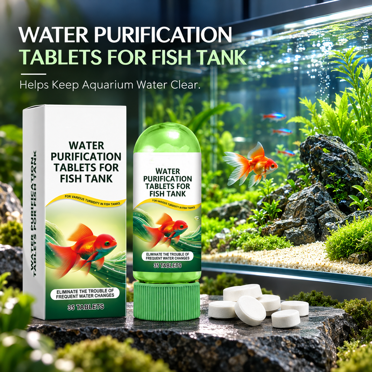 Aquarium Water Clarifier Tablets