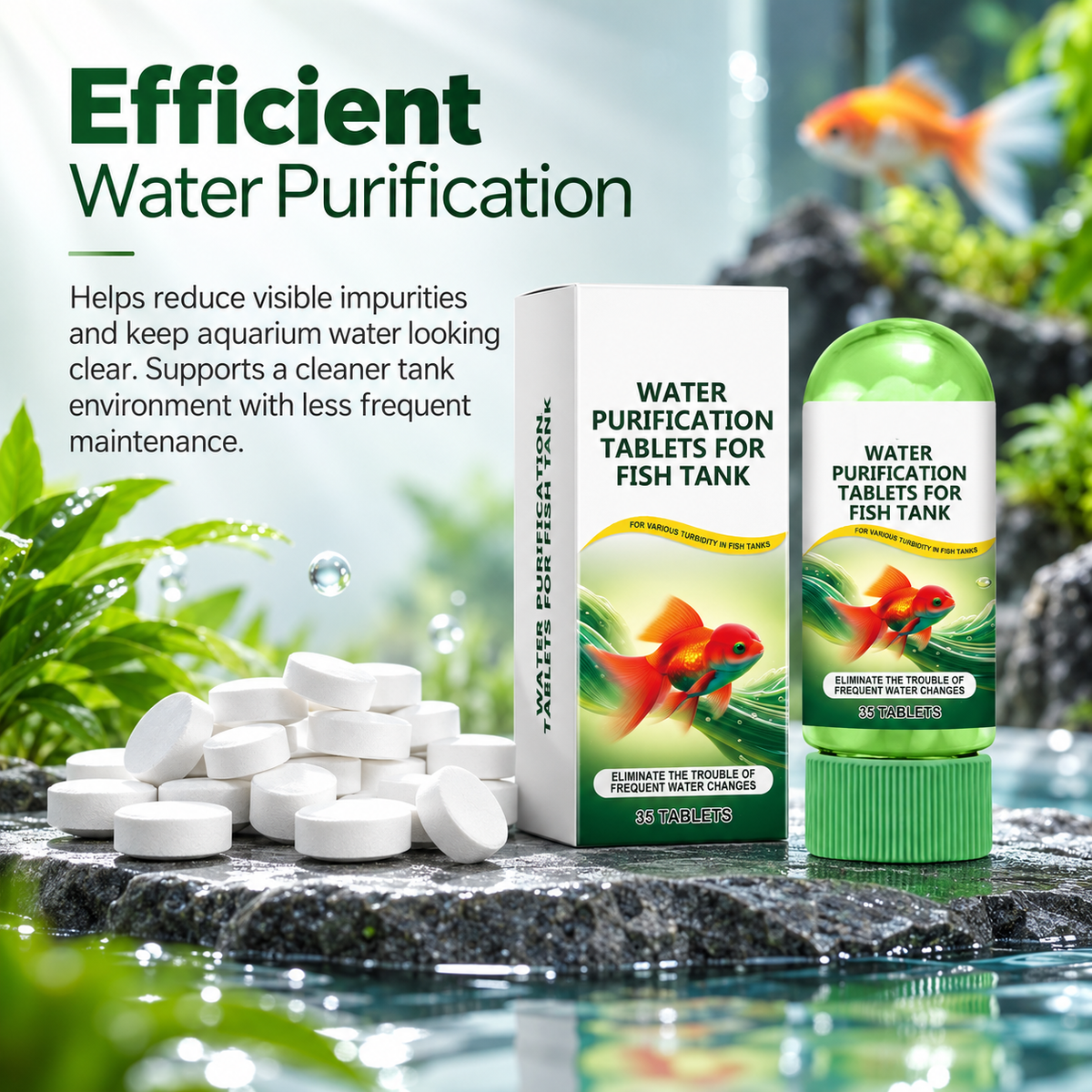 Aquarium Water Clarifier Tablets