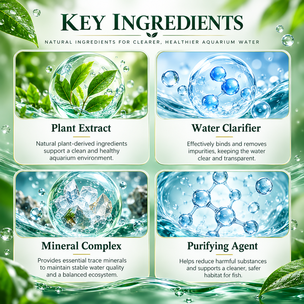 Aquarium Water Clarifier Tablets