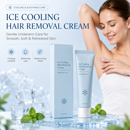Ice Cooling Hair Removal Cream – Gentle Full-Body Depilatory for Smooth, Refreshed Skin