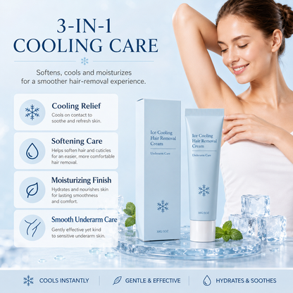 Ice Cooling Hair Removal Cream – Gentle Full-Body Depilatory for Smooth, Refreshed Skin