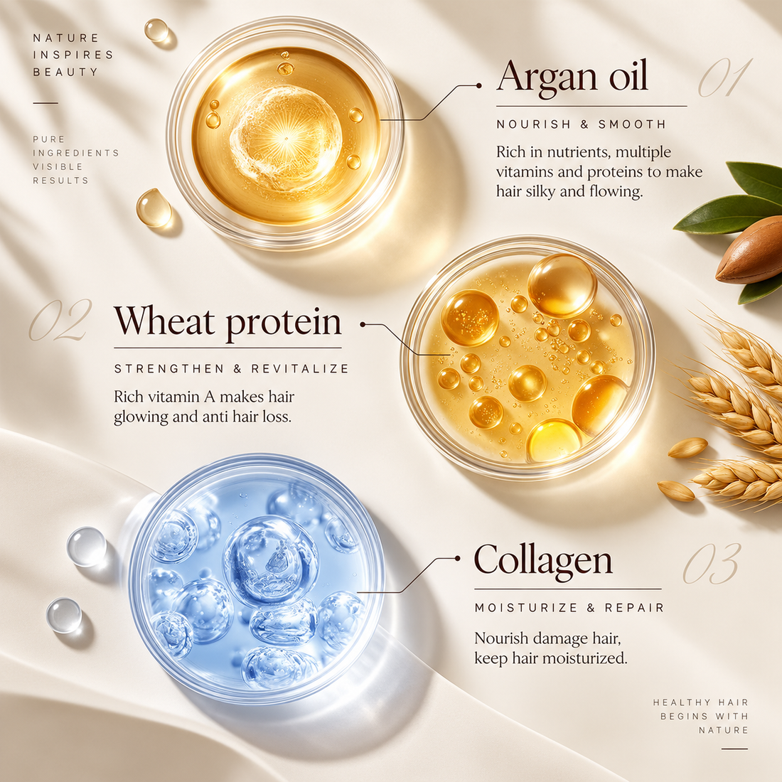 Hair mask creamy texture