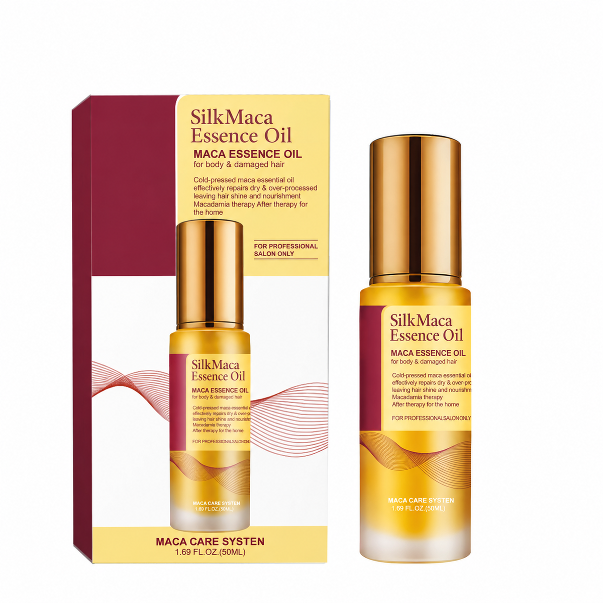 SilkMaca Maca Essence Hair Oil – Smooth, Nourish & Shine for Dry, Frizzy Hair