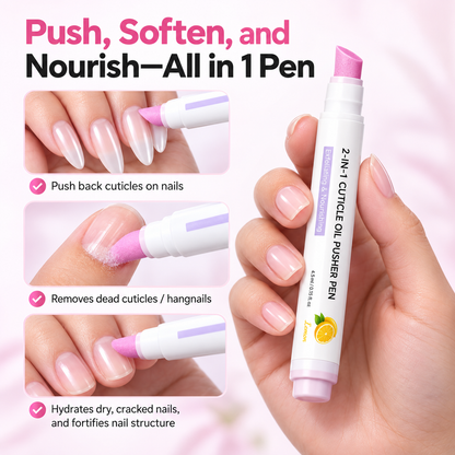 2-in-1 Cuticle Oil Pusher Pen