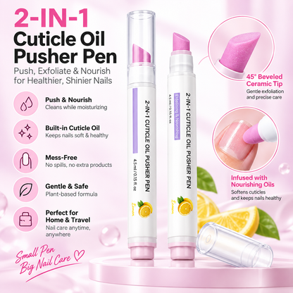 2-in-1 Cuticle Oil Pusher Pen