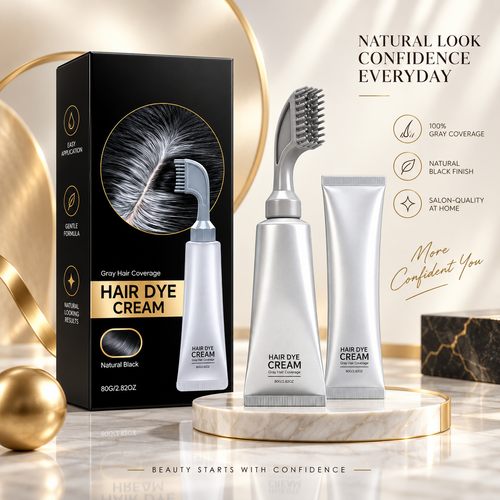 Precision Comb Gray Coverage Hair Dye Cream