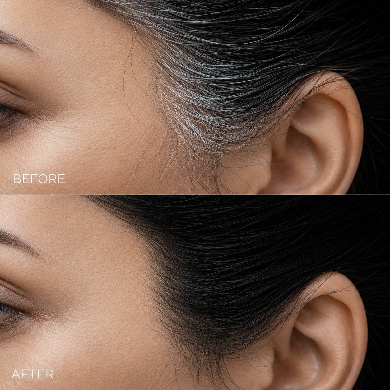 Gray Coverage Hair Dye Comb Stick | Root & Hairline Touch-Up