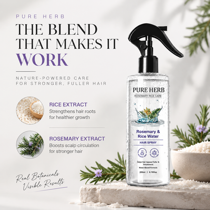 Rosemary & Rice Water Hair Growth Spray