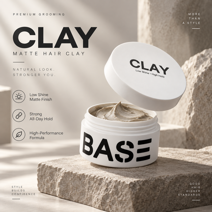 Premium Matte Hair Clay for Men – Strong Hold, Natural Texture & Low Shine Finish