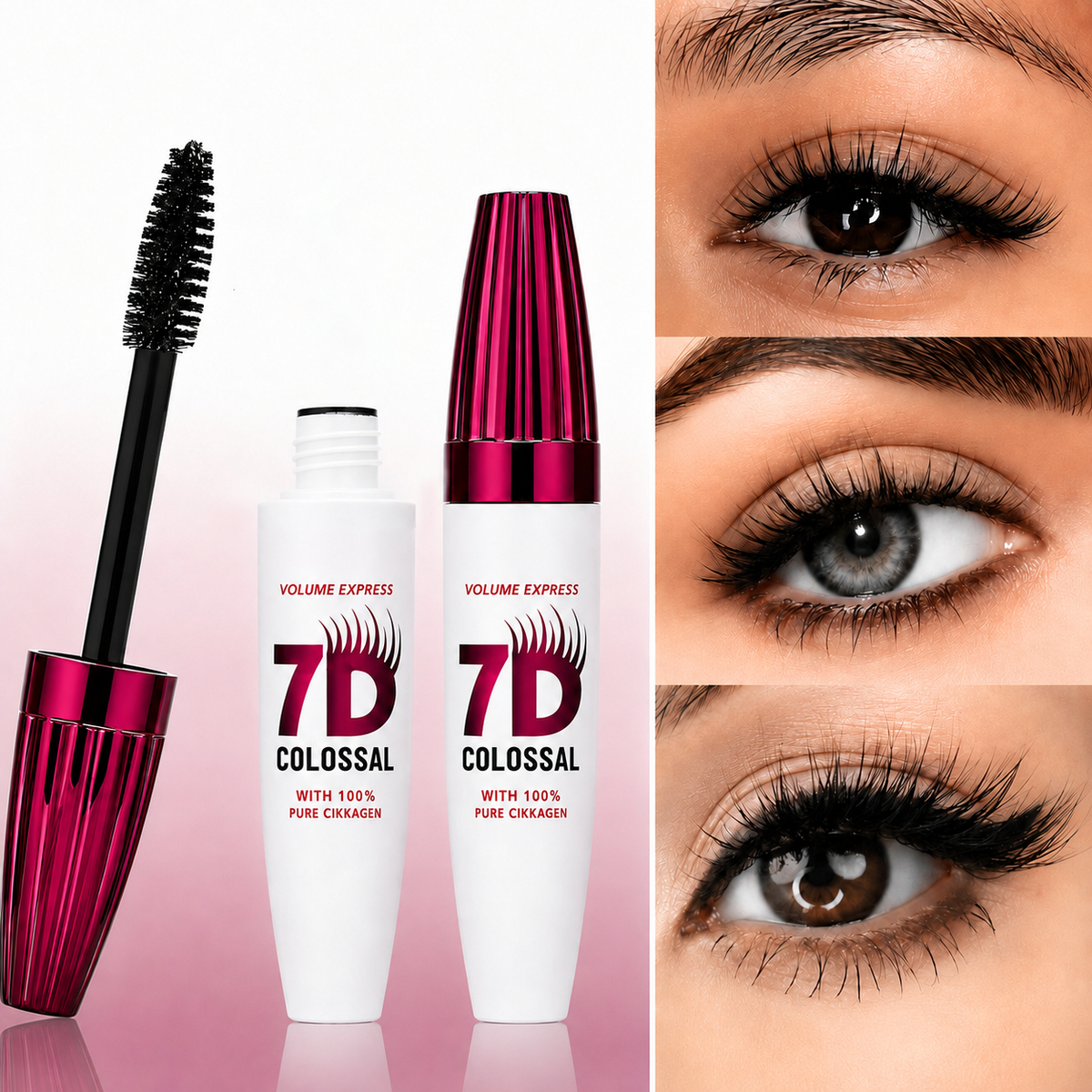 7D Waterproof Long Lasting Volume Mascara