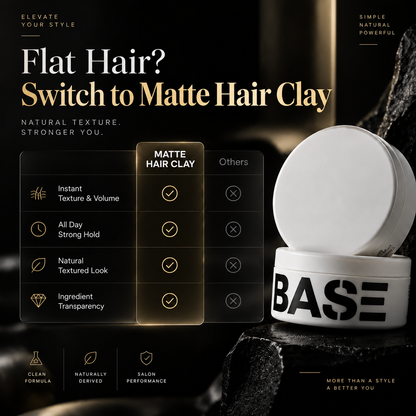 Premium Matte Hair Clay for Men – Strong Hold, Natural Texture & Low Shine Finish